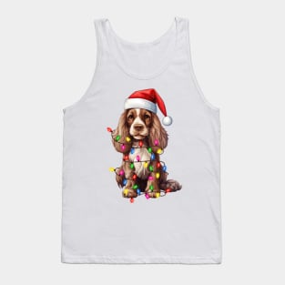 Christmas American Cocker Spaniel Tank Top